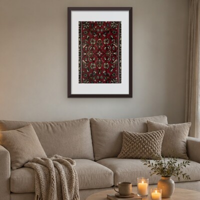 FrameHalı Saray Desen Halı Çerçeve – 50x70 cm