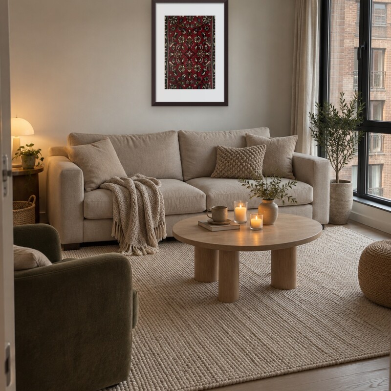 FrameHalı Saray Desen Halı Çerçeve – 50x70 cm