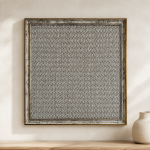 FrameHalı Sentez Desen Halı Çerçeve – 38x38 cm