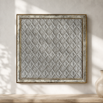 FrameHalı Baklava Desen Halı Çerçeve – 38x38 cm