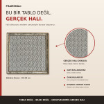 FrameHalı Baklava Desen Halı Çerçeve – 38x38 cm