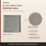 Depth Pattern Framed Rug – 38x38 cm