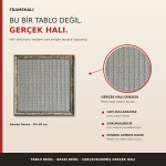 FrameHalı Emekçi Desen Halı Çerçeve – 38x38 cm