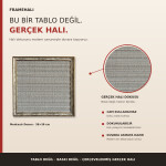 FrameHalı Medcezir Desen Halı Çerçeve – 38x38 cm