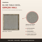 FrameHalı Özlem Desen Halı Çerçeve – 38x38 cm