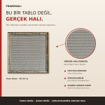 FrameHalı Yansı Desen Halı Çerçeve – 38x38 cm