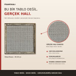 FrameHalı Yüksel Desen Halı Çerçeve – 38x38 cm
