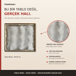 FrameHalı Peluş Desen Halı Çerçeve – 28x28 cm