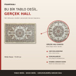Seal Pattern Framed Rug – 48x48 cm