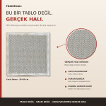 FrameHalı Ceviz Desen Halı Çerçeve – 38x38 cm