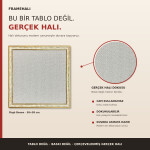 FrameHalı Örgü Desen Halı Çerçeve – 38x38 cm