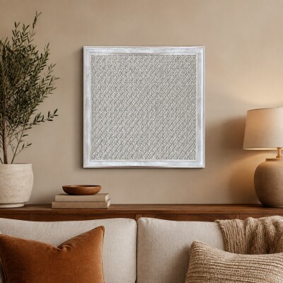FrameHalı İlmek Desen Halı Çerçeve – 38x38 cm