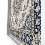 FrameHalı Mavi Motif Baskı Halı Çerçeve – 43×43 cm