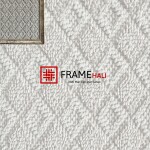 FrameHalı Baklava Desen Halı Çerçeve – 38x38 cm