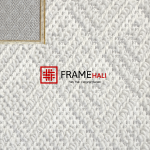 Spanish Pattern Framed Rug – 48x48 cm