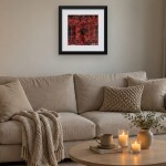 FrameHalı Madalyon Desen Halı Çerçeve – 40–43 cm