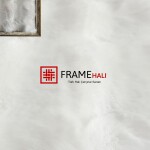 FrameHalı Peluş Desen Halı Çerçeve – 28x28 cm
