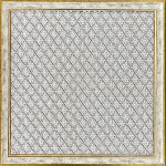Honeycomb Pattern Framed Rug – 48x48 cm