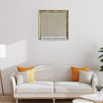 FrameHalı Sentez Desen Halı Çerçeve – 38x38 cm