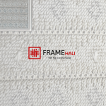 FrameHalı Zaman Desen Halı Çerçeve – 38x38 cm